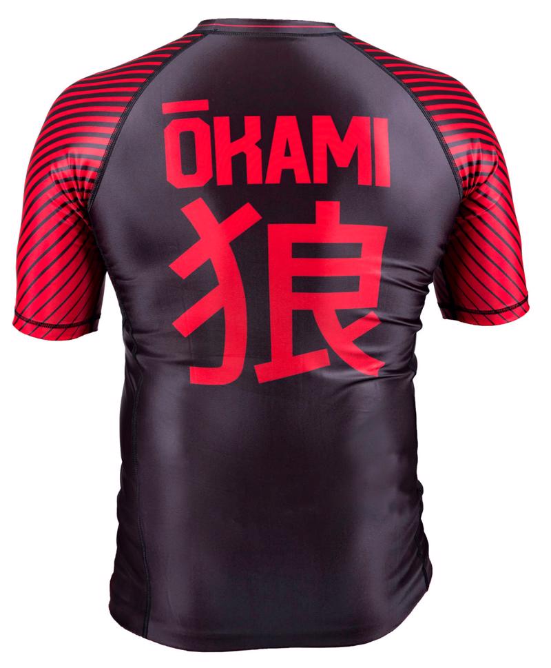 Okami  kanji rashguard - black